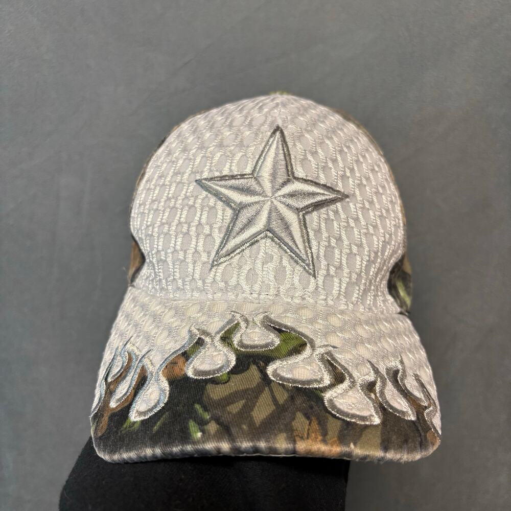 Texas Star Camo Flame Star Hat Ocean Brand Adjustable Strapback Rockabilly